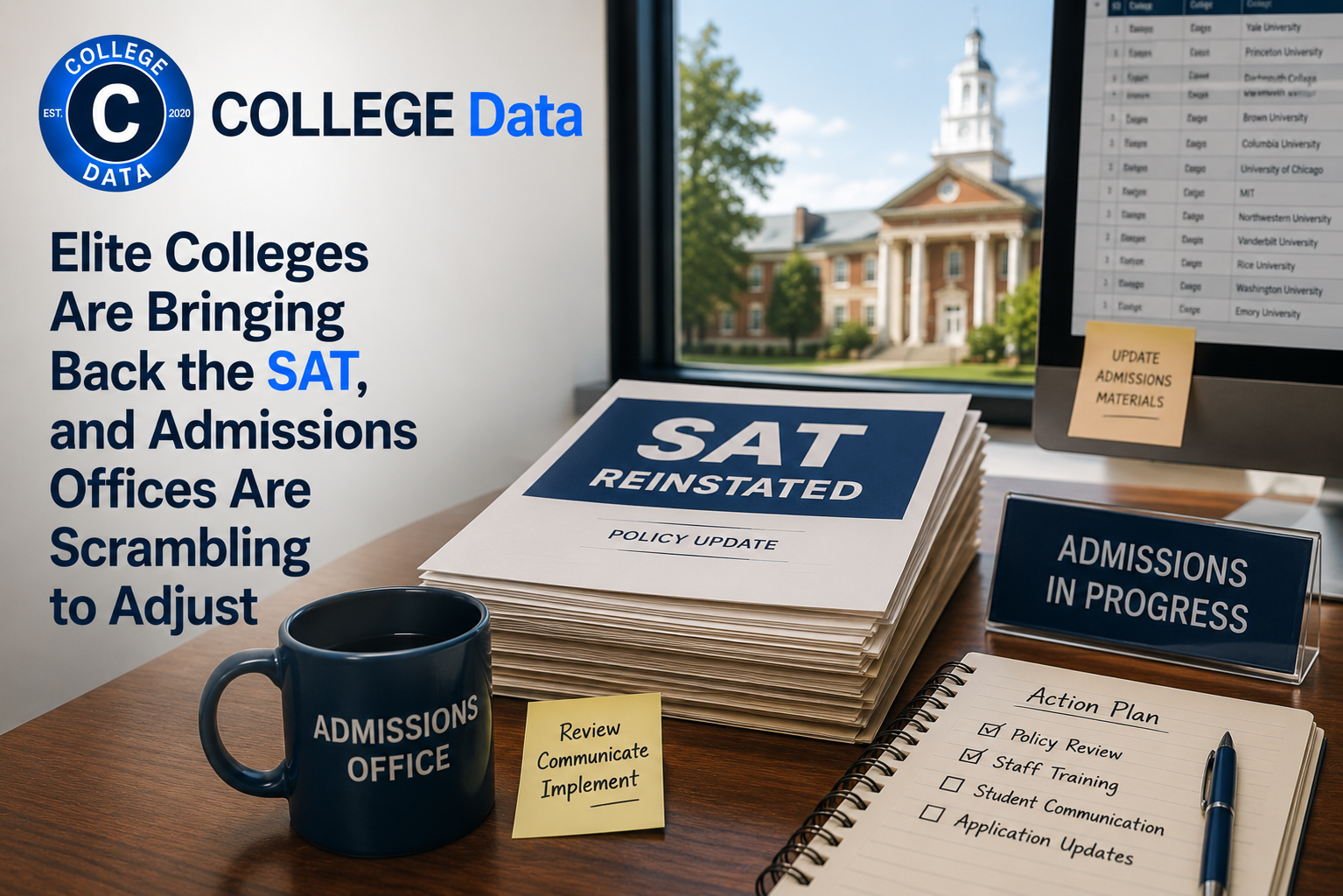Elite Colleges Are Bringing Back the SAT, and Admissions Offices Are Scrambling to Adjust